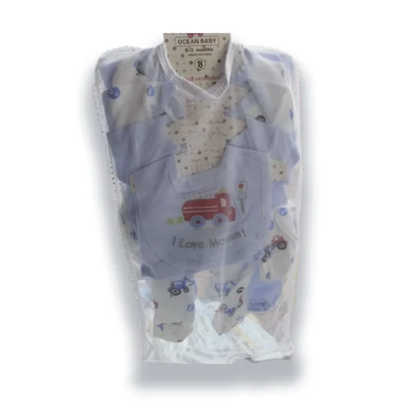 Ensemble bébé 8 pièces Bleu