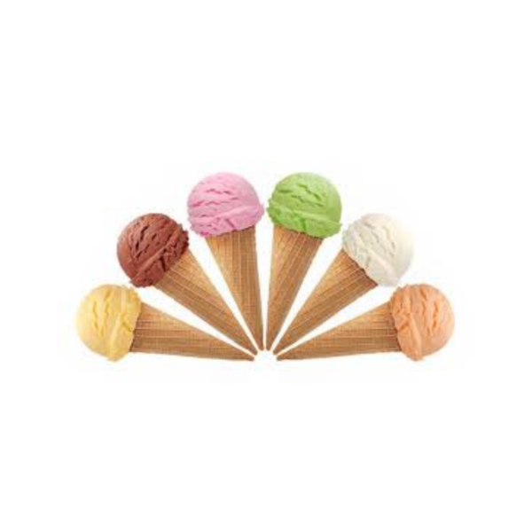 Glace en cornet simple (Lot de 10)