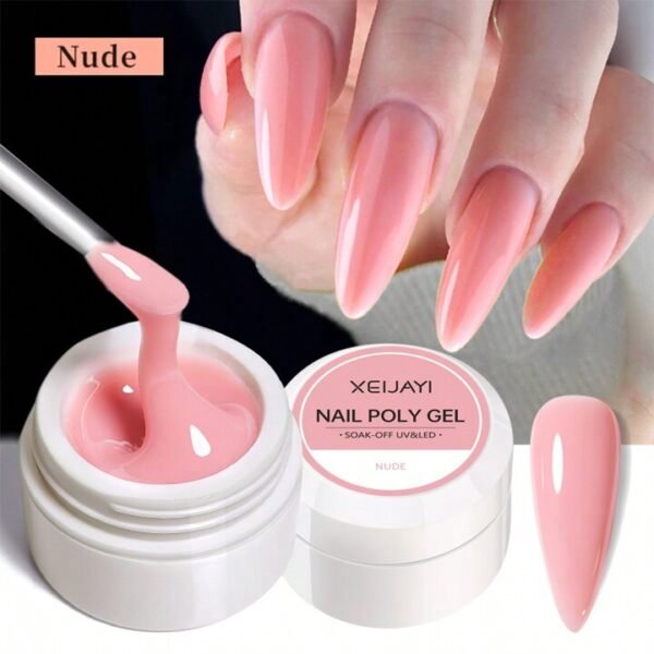 Vernis permanent unie sur extension gel (mains)