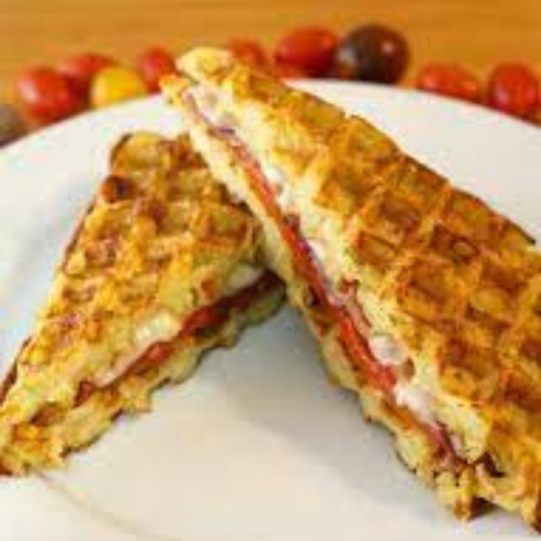 Gaufre croque monsieur