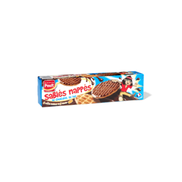 POULT Sablés nappés de chocolat au lait - 200 g