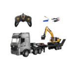Jouets radiocommandes - Low Bed 1/18 + Pelleteuse